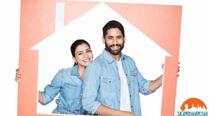 Nagachaitanya and Samantha brand ambassadors for Skandhanshi Infra Skandhanshi Infra Projects