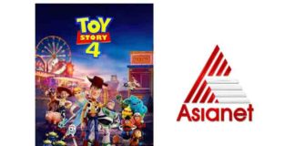 Asianet to premiere Hollywood movie ‘Toy Story 4’ on 14th June Asianet to premiere Hollywood movie 'Toy Story 4' on 14th June