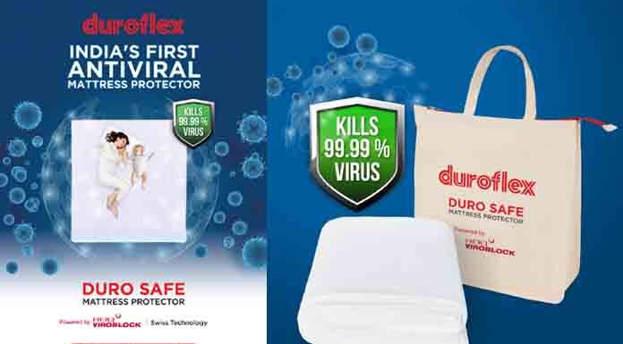 DUROFLEX LAUNCHES INDIA’S FIRST ANTIVIRAL MATTRESS PROTECTOR DUROFLEX LAUNCHES INDIA'S FIRST ANTIVIRAL MATTRESS PROTECTOR