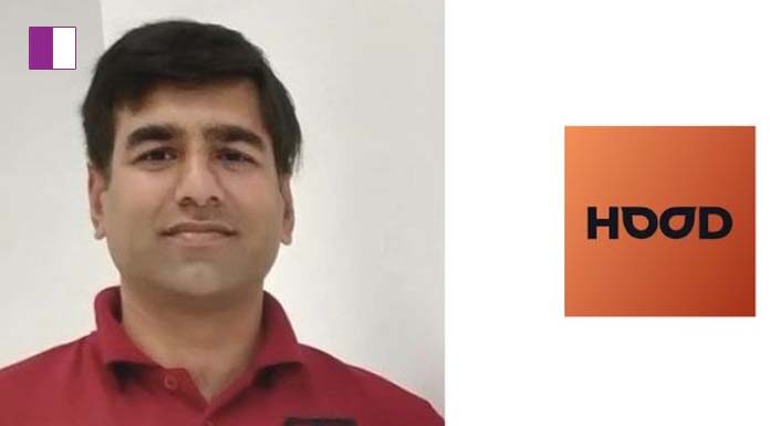 “Ashish Bhatia joins Hood as a technology advisor.” career with Google and WhatsApp