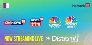 DistroTV Partners with Network18 to Stream Their Channels