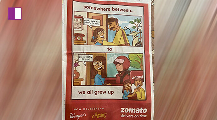 “Zomato Unleashes Nostalgia in Print Ad Revealing Delivery Service from Wenger’s and Maxim’s Bakers” Zomato