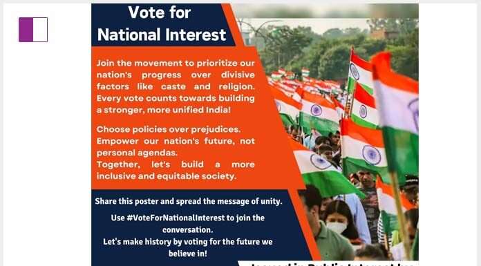Approach Communications Launches Public Awareness Campaign Urging Voters to Prioritize National Interest over Caste, Religion, and Other Divisive Factors approach-communications-launches-public