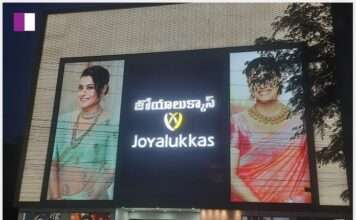 Joyalukkas: Redefining Brand Presence with a Dazzling Visual Statement in Hyderabad